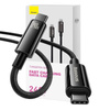 Kabel USB C - USB C 480Mb/s 240W 3m Baseus Tungsten Gold CAWJ040101 - czarny
