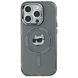 Karl Lagerfeld nakładka HC MagSafe IML Metal Choupette Head do iPhone 15 Pro Max 6,7" czarna