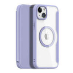 Dux Ducis Skin X Pro Magnetic Flip MagSafe Case iPhone 15 Plus - Purple