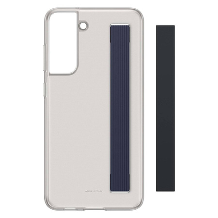 Samsung Clear Strap Cover etui pokrowiec do Samsung Galaxy S21 FE szary (EF-XG990CBEGWW)