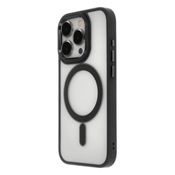 Nakładka Satin Elegant Mag do iPhone 15 Pro Max 6,7" czarna