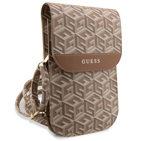 Guess Handbag GUWBHGCFSEW brown/brown GCube Stripe