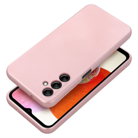 Futerał METALLIC do SAMSUNG A14 5G / A14 4G różowy