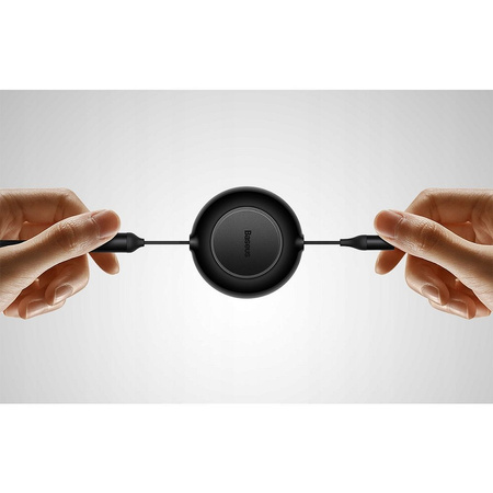 Baseus Bright Mirror 2 zwijany kabel przewód 3w1 USB Typ A - micro USB + Lightning + USB Typ C 66W 1.1m czarny (CAMJ010101)