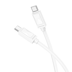 Borofone Kabel BX109 Joy - Typ C na Typ C - 60W 3A 1 metr biały