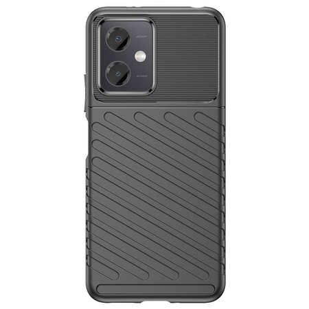 Thunder Case Xiaomi Poco X5 5G / Redmi Note 12 5G Silikon-Rüstungshülle schwarz