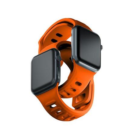 3MK Silicone Watch Strap pomarańczowy/ orange dla Apple Watch 38/40/41mm