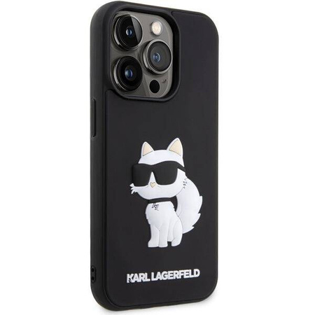 Karl Lagerfeld KLHCP14L3DRKHNK iPhone 14 Pro 6.1" black/black hardcase Rubber Choupette 3D