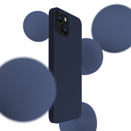 Apple iPhone 15 - 3mk Silicone Case Dark Navy