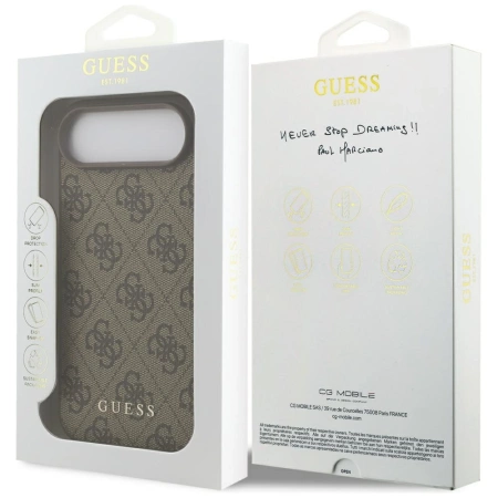 Etui Guess 4G Classic na iPhone 17 Air - brązowe