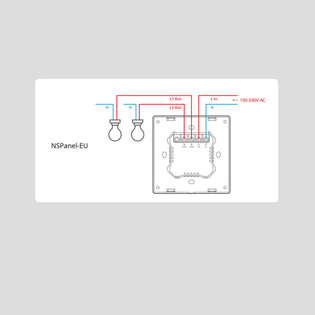 Sonoff Multifunktionales Control Center Wi-Fi Bluetooth Switch Wall (NSPanel)
