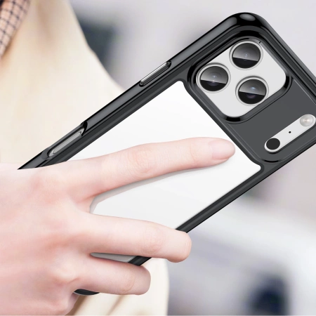 Etui Outer Space na iPhone 17 Pro - czarne przezroczyste