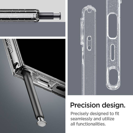 Etui Spigen Liquid Crystal na Samsung Galaxy S24 Ultra - przezroczysto-brokatowe