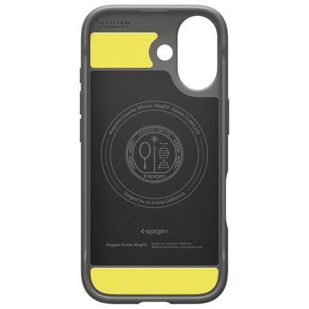 SPIGEN futerał RUGGED ARMOR MAG kompatybilny z MagSafe do IPHONE 17 gray