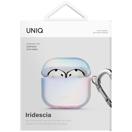 Etui UNIQ Iridescia do AirPods 4 Hang    Case holo quartz