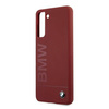 Etui BMW BMHCS21MSLBLRE S21+ G996 czerwony/red hardcase Silicone Signature Logo