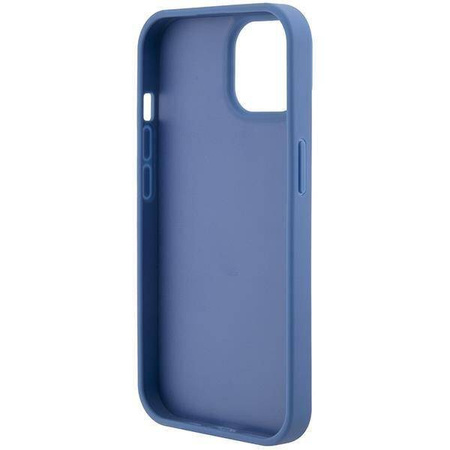 Original Handyhülle APPLE IPHONE 15 Guess Hardcase Crossbody 4G Metal Logo (GUHCP15SP4TDSCPB) blau
