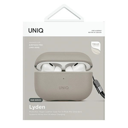 UNIQ etui Lyden DS AirPods Pro 2 gen(2022/2023) beżowo-zielony/ivory-lichen green