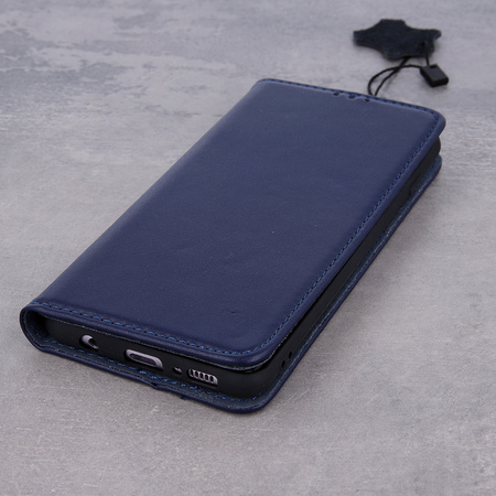 Etui skórzane Smart Pro do iPhone 17 6,3" granatowe
