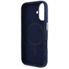 Original Case IPHONE 16 Guess Denim Triangle Logo MagSafe blue