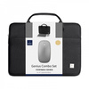 WiWU - Wodoodporna torba na laptopa 14" Genius Combo Set 3in1 (torba+myszka+podkładka pod mysz) - czarna