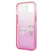 Karl Lagerfeld KLHCP13STGKCP iPhone 13 mini 5,4 &quot;hardcase pink / pink Gradient Ikonik Karl &amp; Choupette