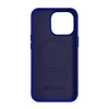 iCarer Litchi Premium Leather Case Leather Case iPhone 14 Pro Max Magnetic with MagSafe Dark Blue (WMI14220712-DB)