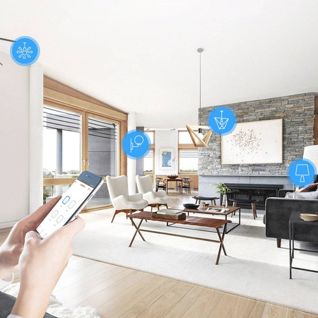 Sonoff inteligentny 4-kanałowy przekaźnik przełącznik prądu Wi-Fi biały (4CHR3)