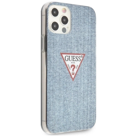 Guess GUHCP12LPCUJULLB iPhone 12 6,7" Pro Max niebieski/light blue hardcase Jeans CollectionGuess / GUE000849