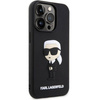 Karl Lagerfeld KLHCP14L3DRKINK iPhone 14 Pro 6.1" czarny/black hardcase Rubber Ikonik 3D