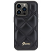 Guess nakładka do iPhone 15 Pro Max 6,7" GUHCP15XPSQSQSK czarna HC PU Quilted Metal Logo