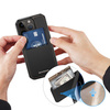 3-in-1-Hülle für iPhone 14 Pro mit MagSafe Wallet RFID-blockierender Ständer Dux Ducis Rafi Mag – Schwarz