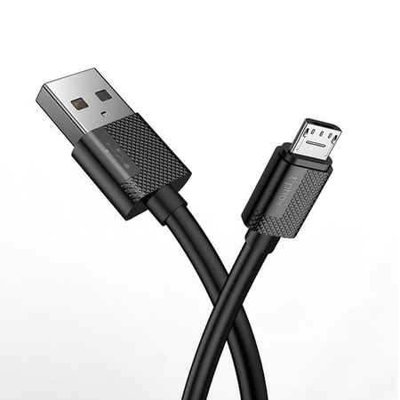 KABEL T-PHOX NETS MICRO USB BLACK 2.4A ; PVC ; 2M