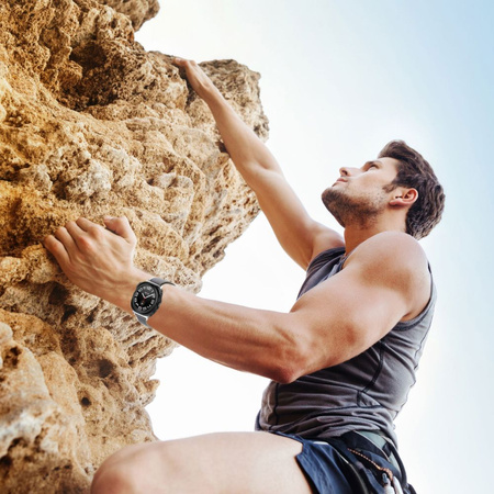 Pasek Tech-Protect Nylon na Samsung Galaxy Watch Ultra (47 mm) - czarno-pomarańczowy