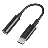 Choetech AUX003 USB-C/DC 3,5 mm Audio-Adapter – Schwarz