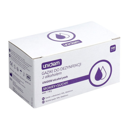 Ściereczki / gaziki do czyszczenia LCD / okularów itp. 100szt/opakowanie - dualpack sucha (50szt.) i morka (50szt.)