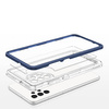 Klare 3in1 Hülle für Samsung Galaxy A32 5G Frame Gel Cover Blau