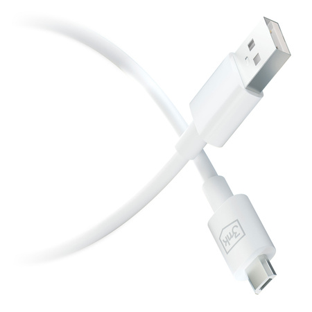 3MK KABEL HYPER USB/MICRO 1,2m 2,4A biały