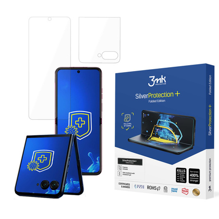 3MK SilverProtect+ Motorola Razr 50 Folded Edition Folia Antymikrobowa montowana na mokro