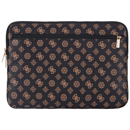 Guess Sleeve Peony Pocket Triangle 14&quot; Laptop Bag - Black