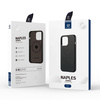 Dux Ducis Naples case for iPhone 14 leather cover (MagSafe compatible) dark brown