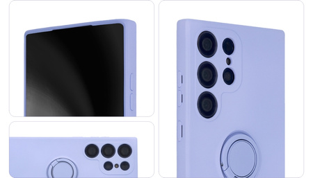 Nakładka Finger Ring do Samsung Galaxy S21 FE fioletowa