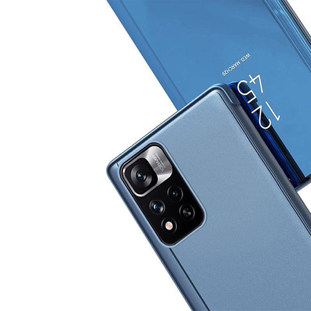 Clear View Case flip cover for Xiaomi Redmi Note 11S / Note 11 blue