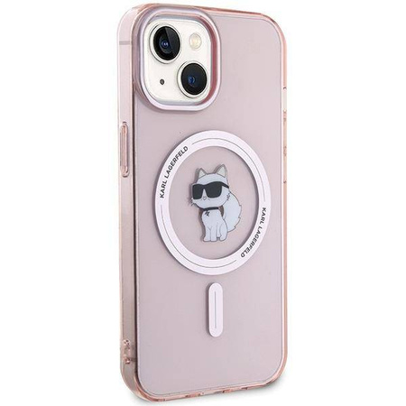 Karl Lagerfeld nakładka do iPhone 15 6,1" KLHMP15SHFCCNOP różowe HC Magsafe IML C