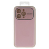 Soft Silicone Lens Case do Iphone 14 Pro Max jasnoróżowy