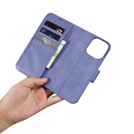 iCarer Wallet Case 2in1 iPhone 14 Pro Max Flip Leather Cover Anti-RFID Light Violet (WMI14220728-LP)