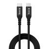 Crong Soft Link - Kabel 100W PD 5A USB-C do USB-C 120cm (czarny)