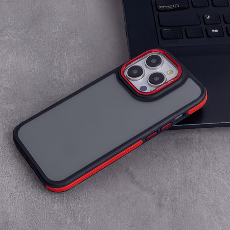 Nakładka Crystal Black do Samsung Galaxy S25 czerwona