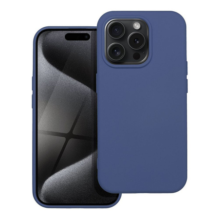 Futerał SILICONE do IPHONE 15 PRO niebieski
