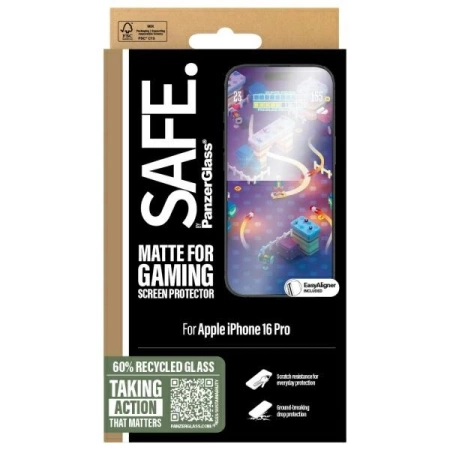 SAFE by PanzerGlass iPhone 16 Pro 6,3" Gaming-Displayschutz Ultra-Wide Fit SAFE95887